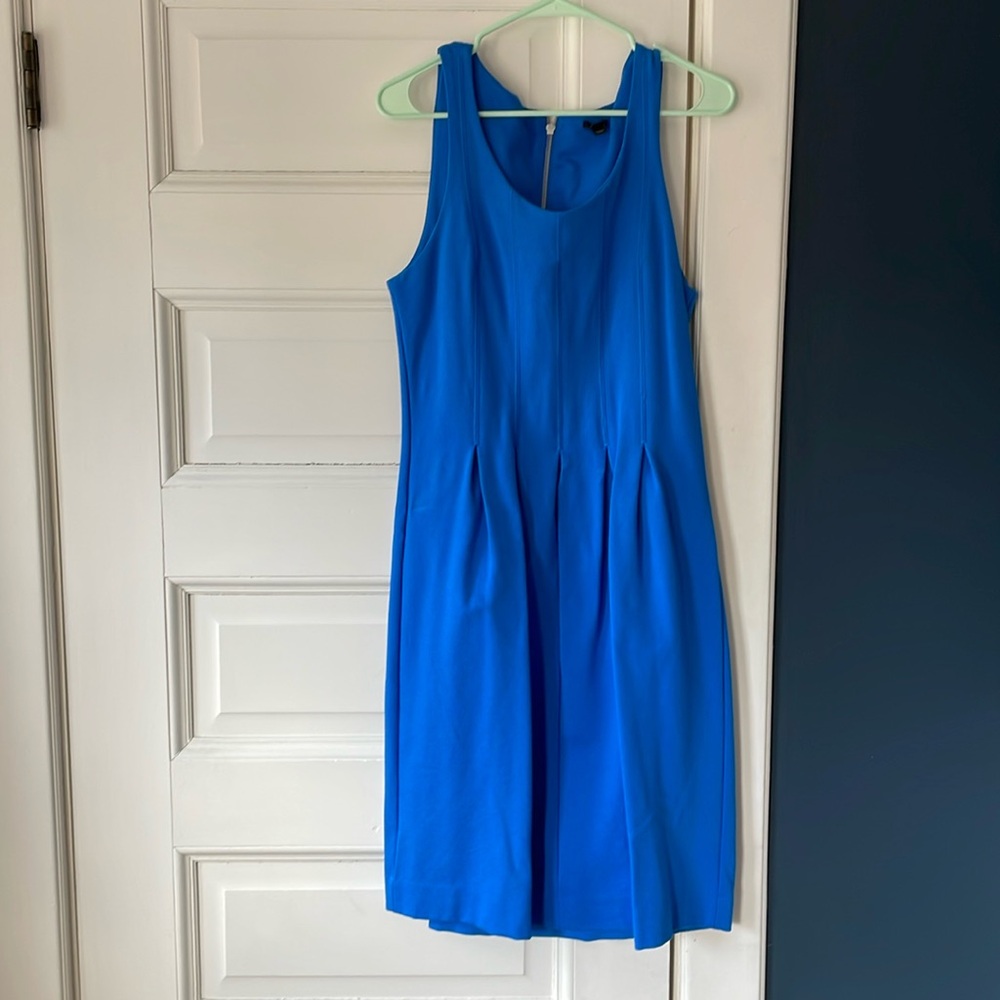 J Crew Blue Sleeveless Dress - 10 tall